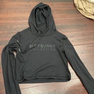 Buff bunny super cute cropped hoodie